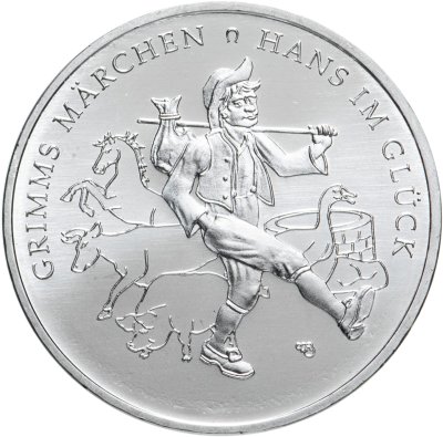 купить Германия 20 евро 2023 "Сказки братьев Гримм - Счастливый Ганс"