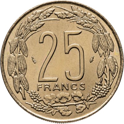 купить Центральная Африка (BEAC) 25 франков (francs) 1975