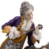 Купить Статуэтка "Музыкальный вечер" (Галантная сцена), фарфор, кружевной фарфор, роспись, золочение, Aelteste Volkstedt, Германия, 1945-1980 гг.