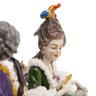 Купить Статуэтка "Музыкальный вечер" (Галантная сцена), фарфор, кружевной фарфор, роспись, золочение, Aelteste Volkstedt, Германия, 1945-1980 гг.