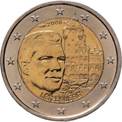 купить Люксембург 2 евро 2008 "Замок Берг - резиденция великих герцогов"