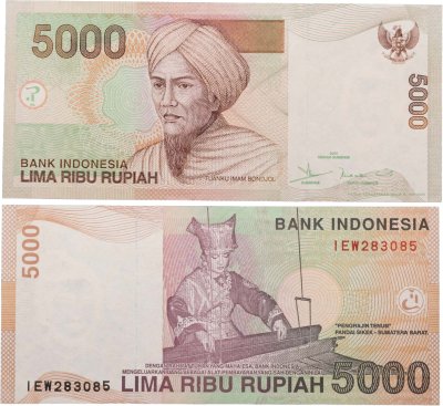 купить Индонезия 5000 рупий 2001