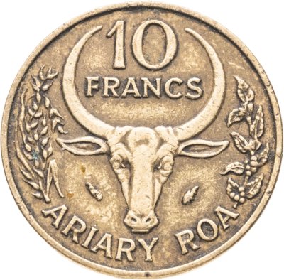 купить Мадагаскар 10 франков (francs) 1979