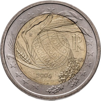 купить Италия 2 евро (euro) 2004 "50 лет Всемирной Продовольственной программы"