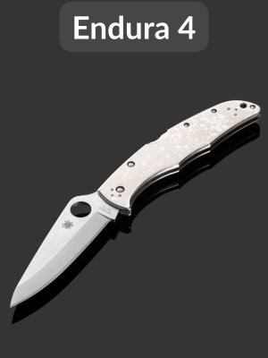 купить Складной нож Spyderco Endura 4 (C10P), сталь VG-10, рукоять сталь