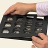 Купить Albo Case - система хранения монет в квадратных капсулах на 4 кассеты, синего цвета