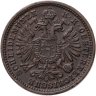 Купить Австрия 1 крейцер (kreuzer) 1885