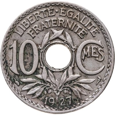 купить Франция 10 сантимов (centimes) 1927