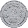 Купить Франция 2 франка (francs) 1946 B  знак монетного двора: "B" - Бомон-ле-Роже