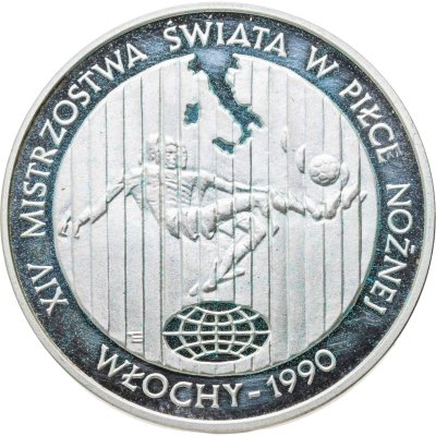 купить Польша 20000 злотых (zlotych) 1989 "Чемпионат мира по футболу 1990 - футболист"