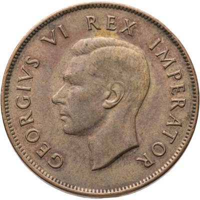 купить ЮАР 1 пенни (penny) 1942 точка после даты