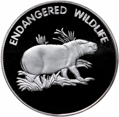 купить Малави 10 квач 2005 Вымирающие виды - Бегемот