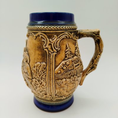 купить Кружка пивная "В таверне", керамика, крытье, Германия, 1970-1990 гг.