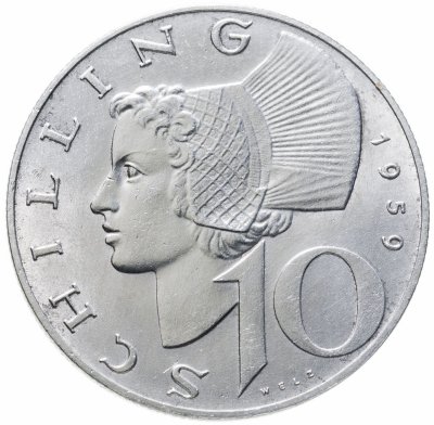 купить Австрия 10 шиллингов 1959