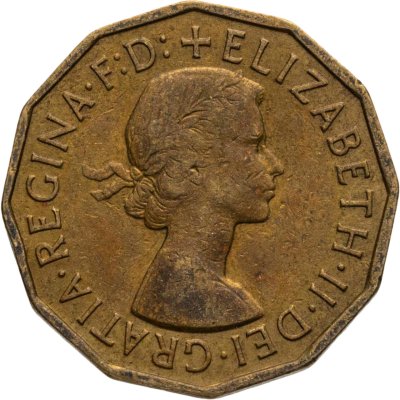 купить Великобритания 3 пенса (pence) 1956
