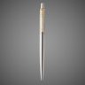 Купить Подарочный набор: Шариковая ручка Parker Jotter Essential, St. Steel GT и Ежедневник недатированный, коричневый, Металлы: нержавеющая сталь, позолота, позолота, 2026 г.