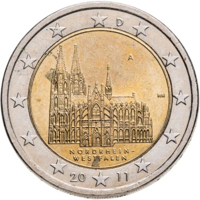 купить Германия 2 евро 2011 A "Федеральные земли Германии: Северный Рейн - Вестфалия"