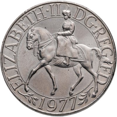 купить Великобритания 25 новых пенсов (1 крона) 1977 "25 лет правления Елизаветы II"