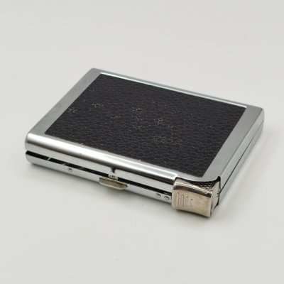 купить Портсигар, с встроенной зажигалкой, металл, кожа искусственная, Западная Европа, 1970-1990 гг.