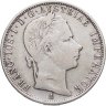 Купить Австрия 1 флорин (florin) 1858 A  знак монетного двора "A" - Вена Франц-Иосиф I