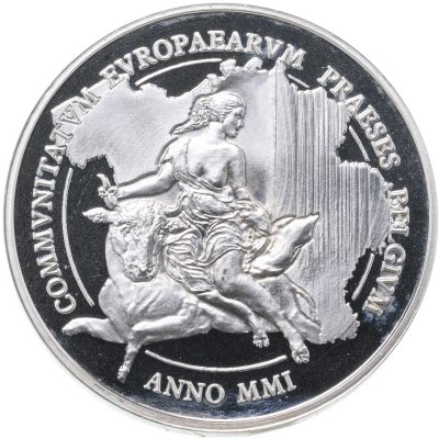 купить Бельгия 500 франков 2001 "Председательство Бельгии в Евросоюзе"