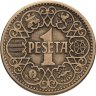 Купить Испания 1 песета (peseta) 1944
