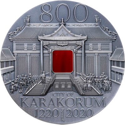 купить Монголия 5000 тугриков 2020 "Город Каракорум" в футляре, с сертификатом