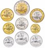 Купить Литва 9 монет 1991-2013 (полный набор монет в обращении до евро)