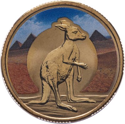 купить Австралия 1 доллар 2015 "Герои большие и маленькие - кенгуру"