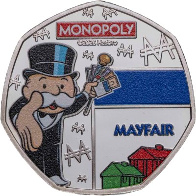 купить Соломоновы Острова 50 центов 2026 «Монополия - Мэйфер»