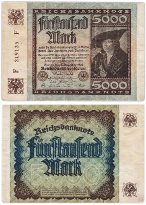 купить Германия 5000 марок 1922
