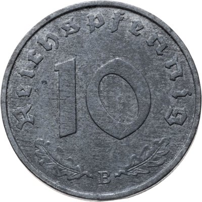 купить Германия, Третий рейх 10 рейхспфеннигов (reichspfennig) 1944 B