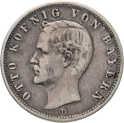 купить Германская Империя, Бавария 2 марки 1901 "Отто I"