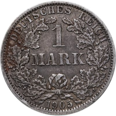 купить Германия 1 марка 1905 A знак монетного двора: "A" - Берлин