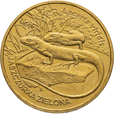 купить Польша 2 злотых 2009 "Животный мир Польши: Ящерица"