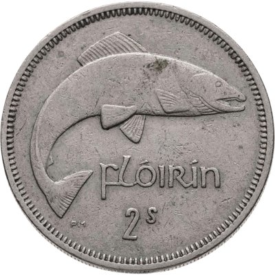 купить Ирландия 2 шиллинга (флорин, shillings) 1961