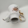 Купить Кофейник с рельефным декором на тулове и изображением цветов, фарфор, деколь, золочение, Западная Европа, 1910-1930 гг.