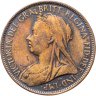Купить Великобритания 1/2 пенни (penny) 1899