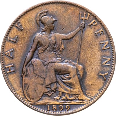 купить Великобритания 1/2 пенни (penny) 1899
