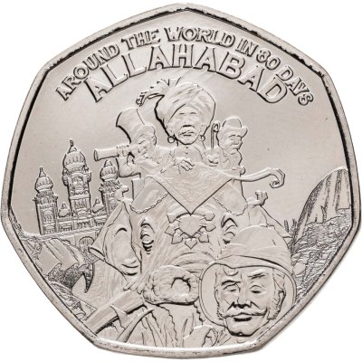 купить Гернси 50 пенсов 2022 "Вокруг света за 80 дней - Аллахабад"