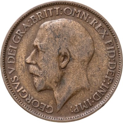 купить Великобритания 1/2 пенни (penny) 1915