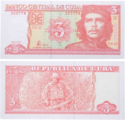 купить Куба 3 песо 2005 "Эрнесто Че Гевара" (Pick 127b)