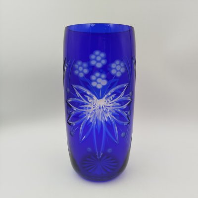 купить Ваза, украшенная цветочным декором, стекло, СССР, 1970-1990 гг.