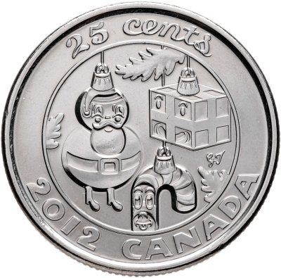 купить Канада 25 центов (cents) 2012 "Игрушки на елке"