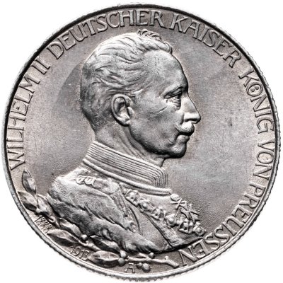 купить Германия (Империя) 2 марки (mark) 1913 25 лет правлению Вильгельма II