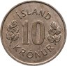 Купить Исландия 10 крон (kronur) 1976