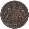 Купить Германия, Баден 1/2 крейцера 1859