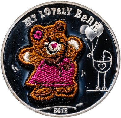 купить Палау 5 долларов 2012 "Плюшевая медведица" с сертификатом