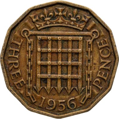 купить Великобритания 3 пенса (pence) 1956