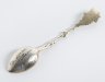 Купить Ложка  кофейная с фигурной ручкой в виде грозди винограда, серебро 800 пр., золочение, Германия, 1910-1940 гг.
